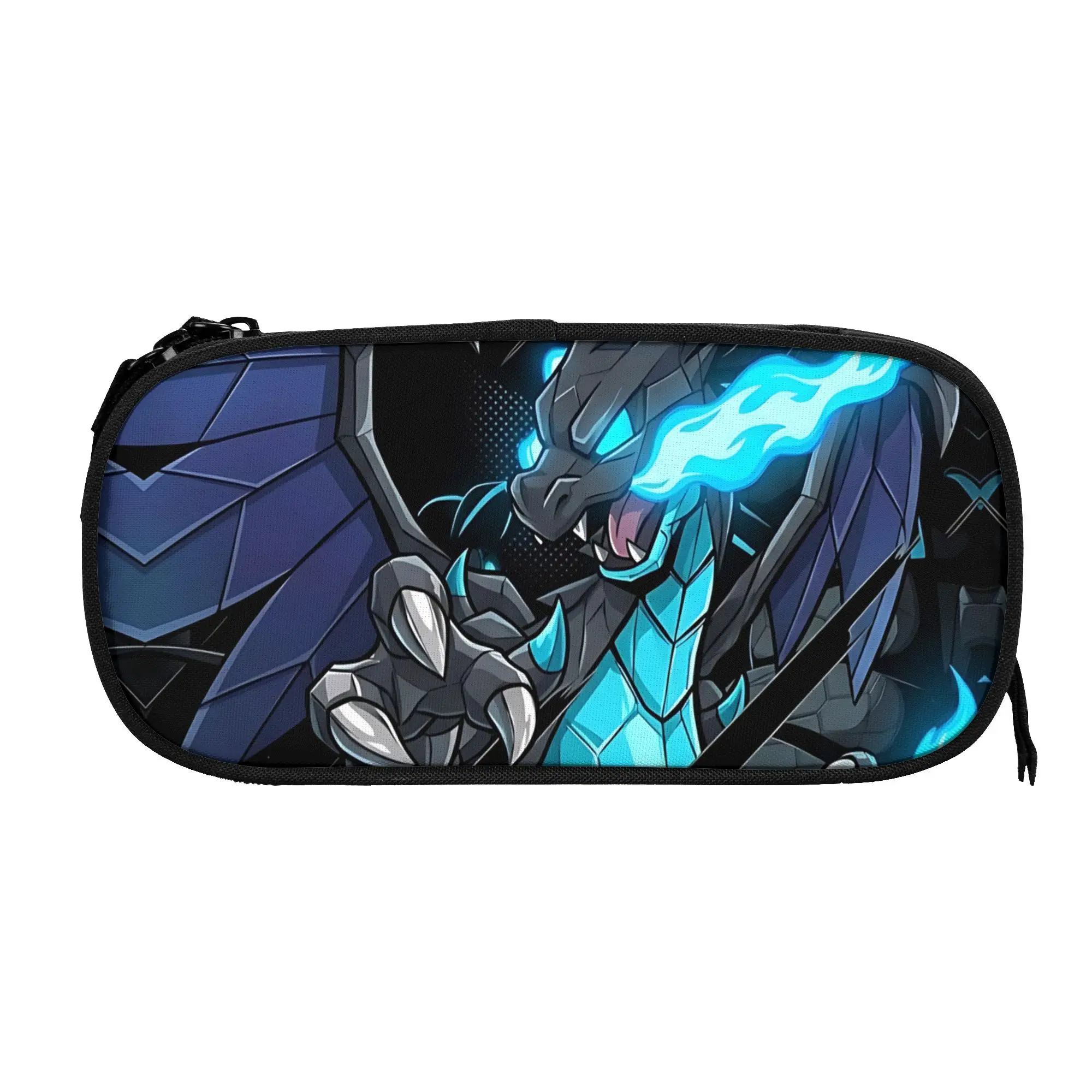 Custom Pokemon Theme Mega Charizard X Large Capacity Bags for Child  School Pencil Bag for Boys Gilrs Kids
