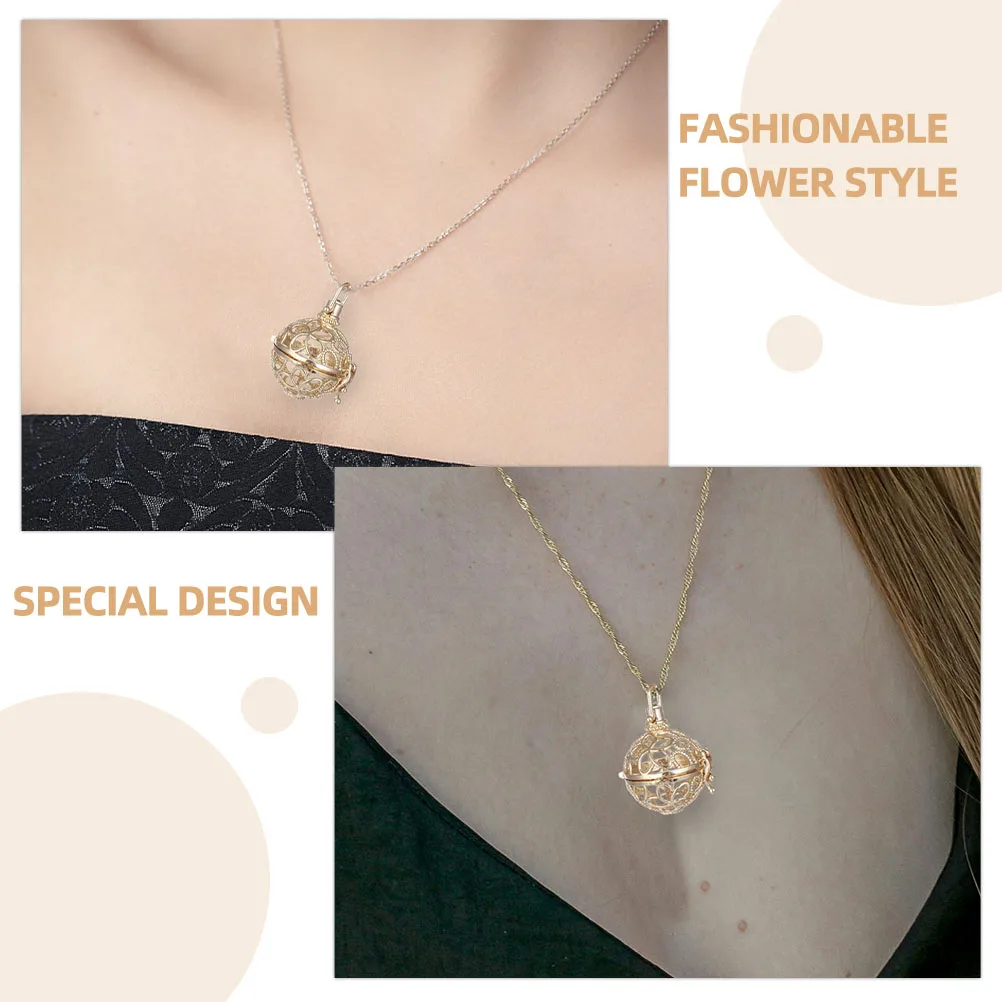 

5 Pcs Small Box Aromatherapy Pendant Man Locket Necklace Diffuser for Essential Oils