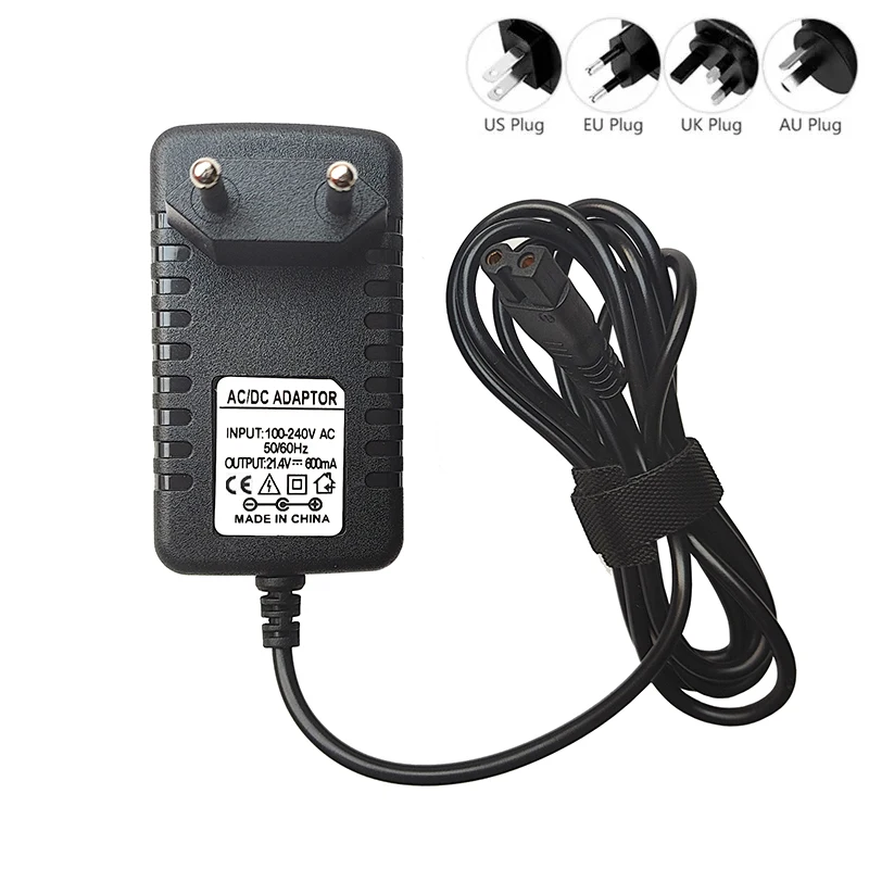 21.4V 0.6A Replacement Charger for Redmond RV-UR365 Vacuum Cleaner Power Supply Adapter Cord 1.5m EU/US/AU/UK Plug