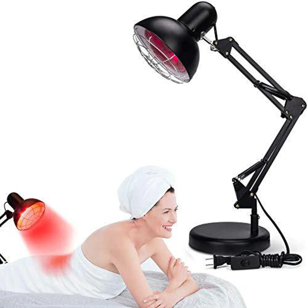 

New Infrared Heating Lamp Beauty Portable Home Baking Lamp Health Museum Physiotherapy Shop Red Light Face Skin Health Tools