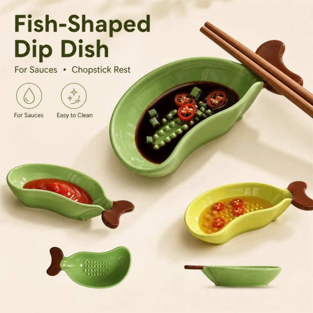 Banana Shaped Dish Dipping Sauce Dish PP Banana Shape Sauce Plate Grinding Surface Chopstick Rest Chopstick Rest Dish