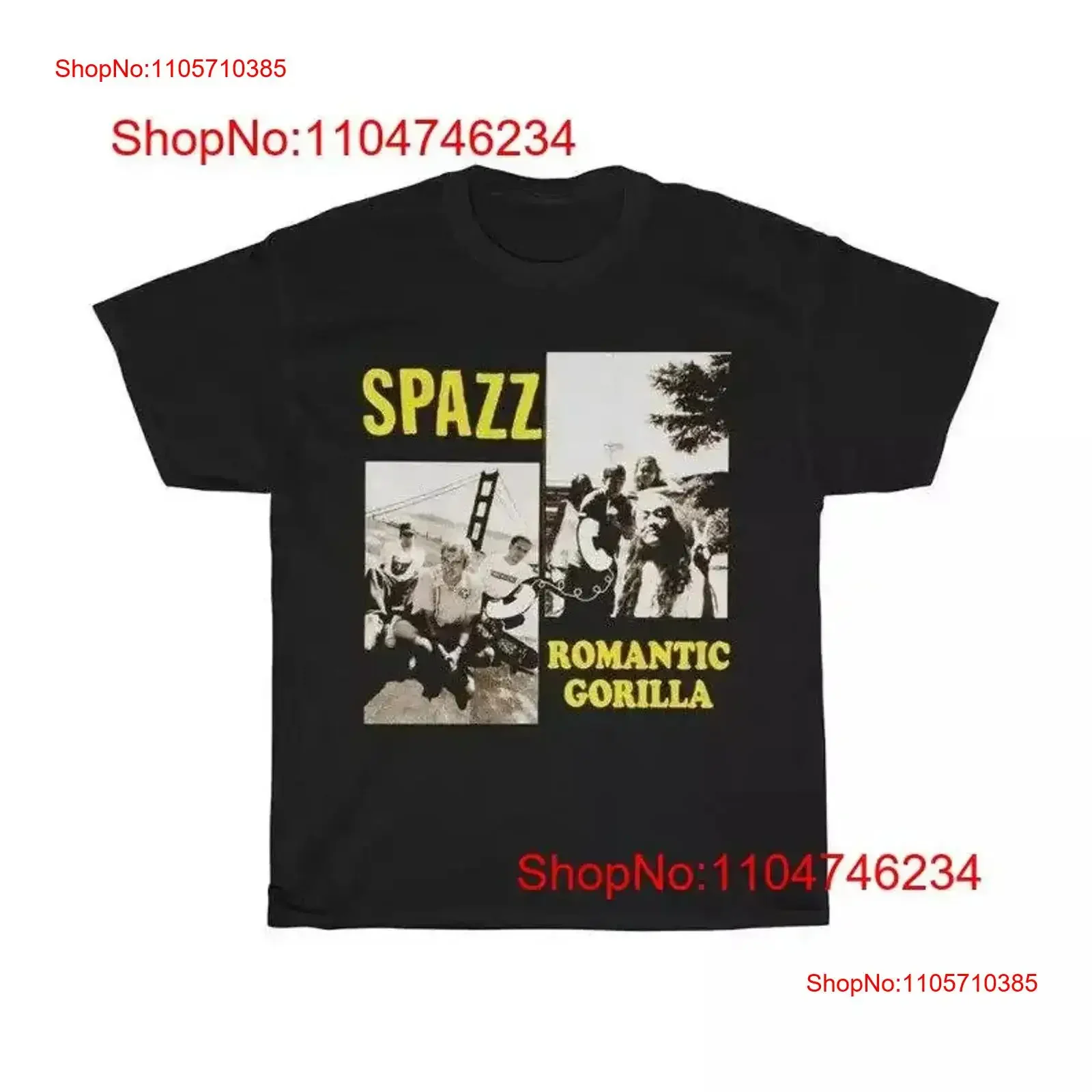 Vtg Spazz Romantic Gorilla Size S to 5XL T Shirt vintage Washed graphic Versatile Slightly Comfortable Casual homme Stretched