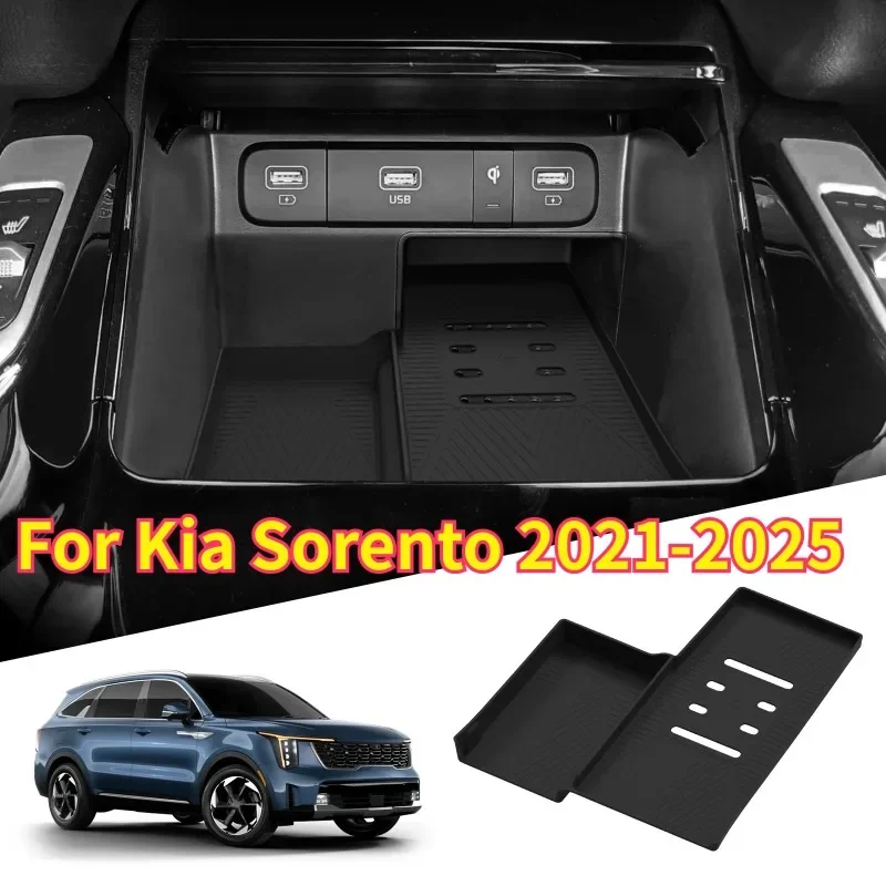 Silicone Car Phone Non‑slip Charger Protective Pad New Wireless Charging Anti‑Slip Mats Accessories For Kia Sorento 2021‑2025
