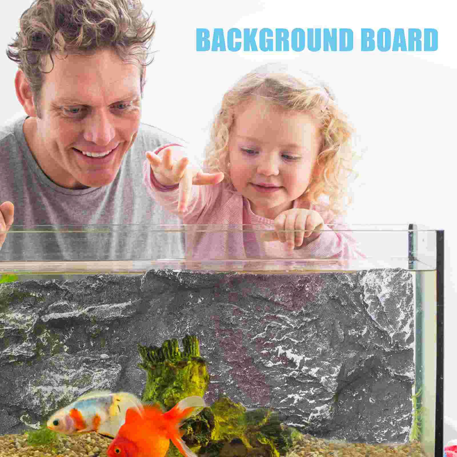 Background Rock Turtle Tank Decoration Custom Reptile Decorate Aquarium for Terrarium Pu