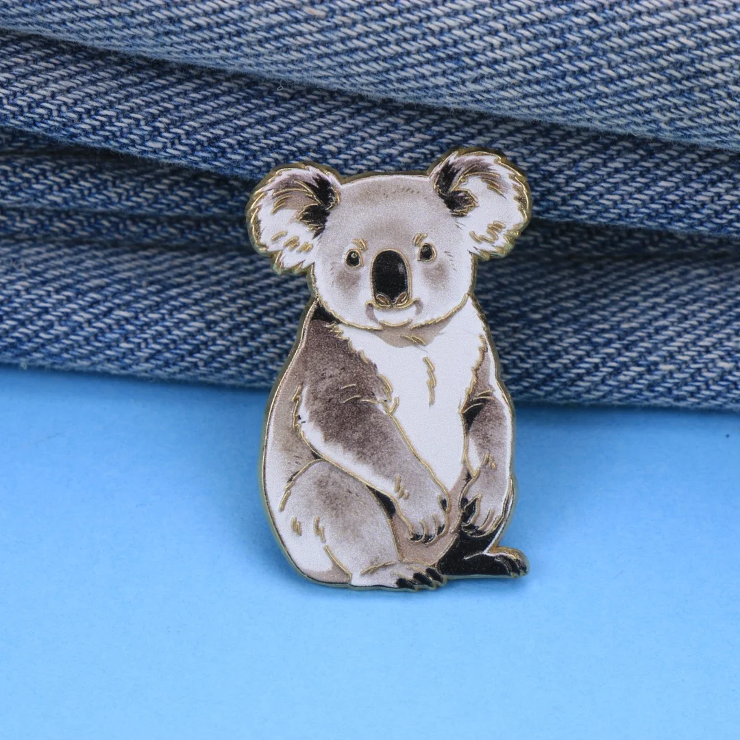 Watercolor Koala Enamel Lapel  - Embroidery Australia review and price