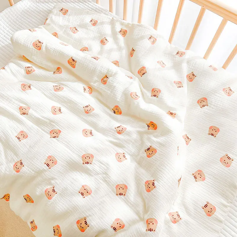 Beanie blanket cotton coating Newborn baby swaddling quilt New spring, autumn and summer thin Wrapping quilt