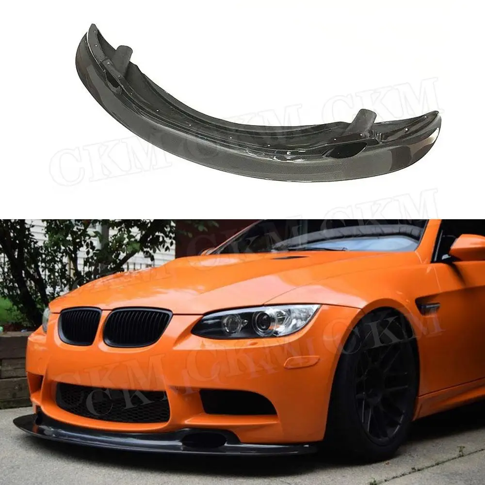 

Carbon Fiber Front Bumper Lip Spoiler Body Kits GT4 Style for BMW 3 Series E90 E92 E93 M3 2009-2012 FRP Black Head Chin Shovel