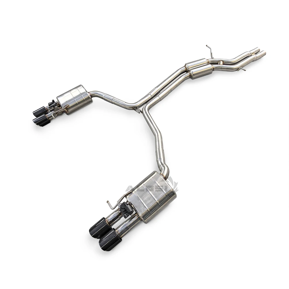 

Valve exhaust for Audi S4 3.0T 2009-2015 High performance exhaust with valve control for four outlet pointed exhaust