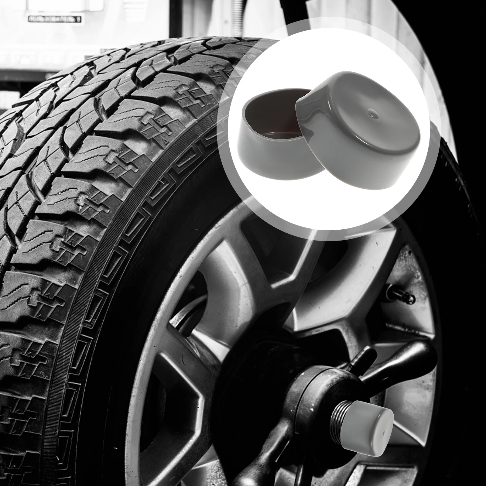 

8Pcs Trailer Axle Grease Cap Rubber Protectors for Wheel Bearing Maintenance