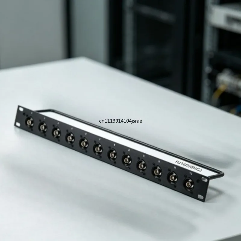 8‑12‑16 Way D‑Type 1U Rack Mount Patch Panel BNC SDI XLR 6.35 HDMI Speaker Male Female Connector
