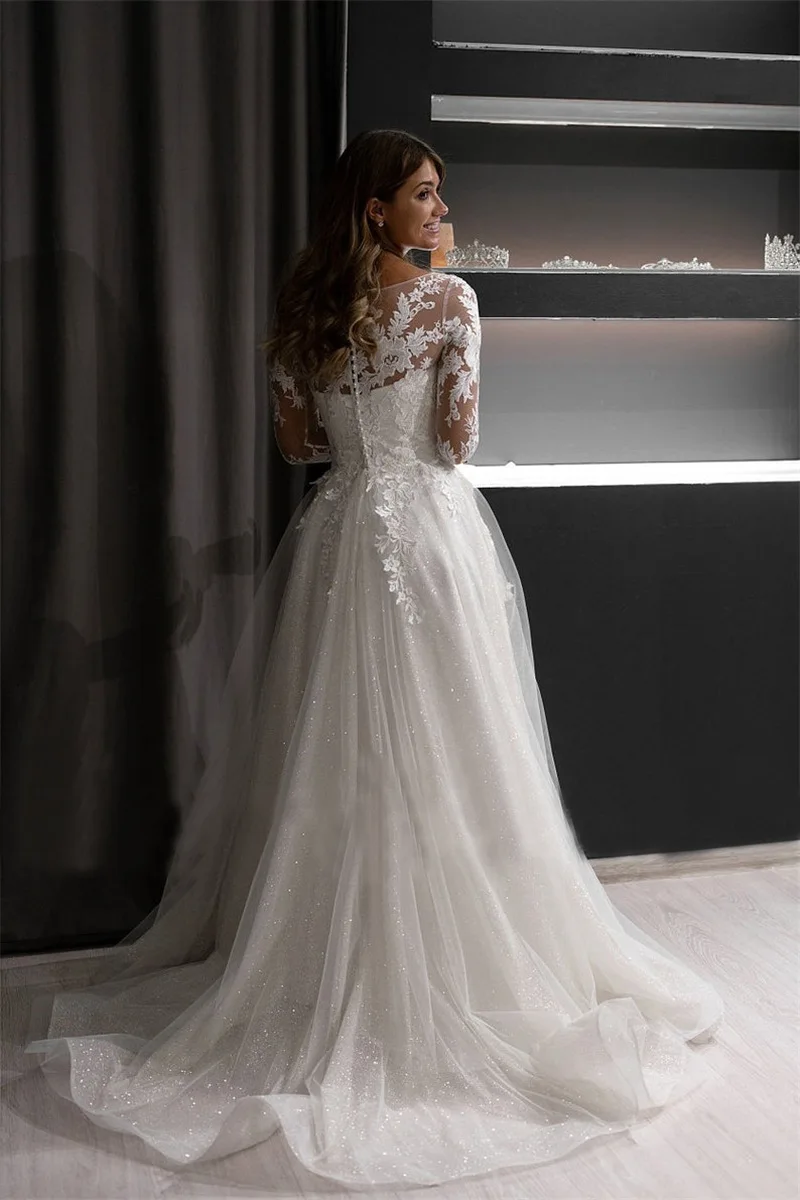 Thumbnail 3 - #3 Cheap Womens Long Sleeve Wedding Dress Worth Buying