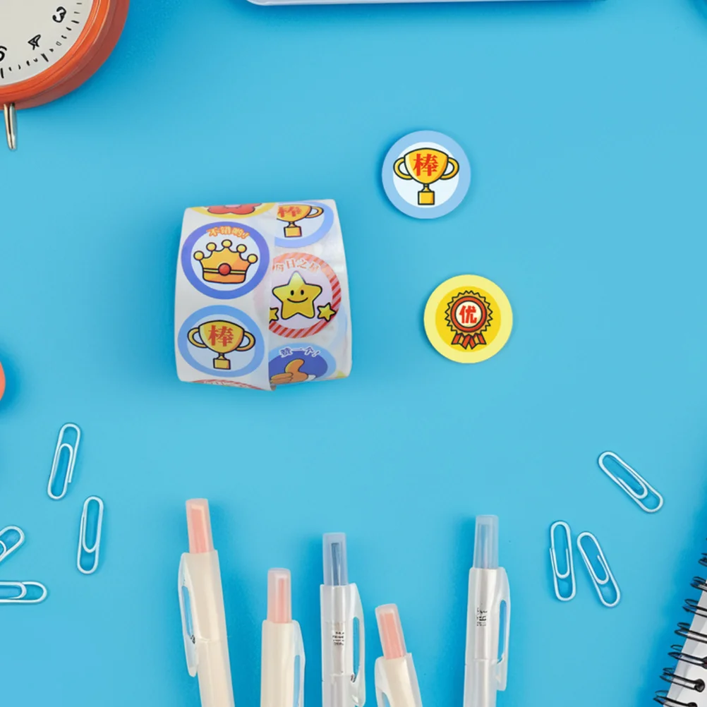 

6 шт., 6 рулонов, позитивная подтверждающая награда, мотивационные принадлежности для классной комнаты, детского сада, поощрительные самоклеящиеся