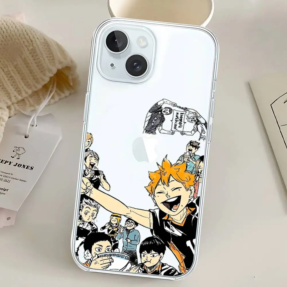 حافظة هاتف Amine H-Haikyuu حافظة شفافة ناعمة لهاتف آيفون 17 16 15 14 13 12 11 Pro Max Mini Plus حافظة مضادة للصدمات