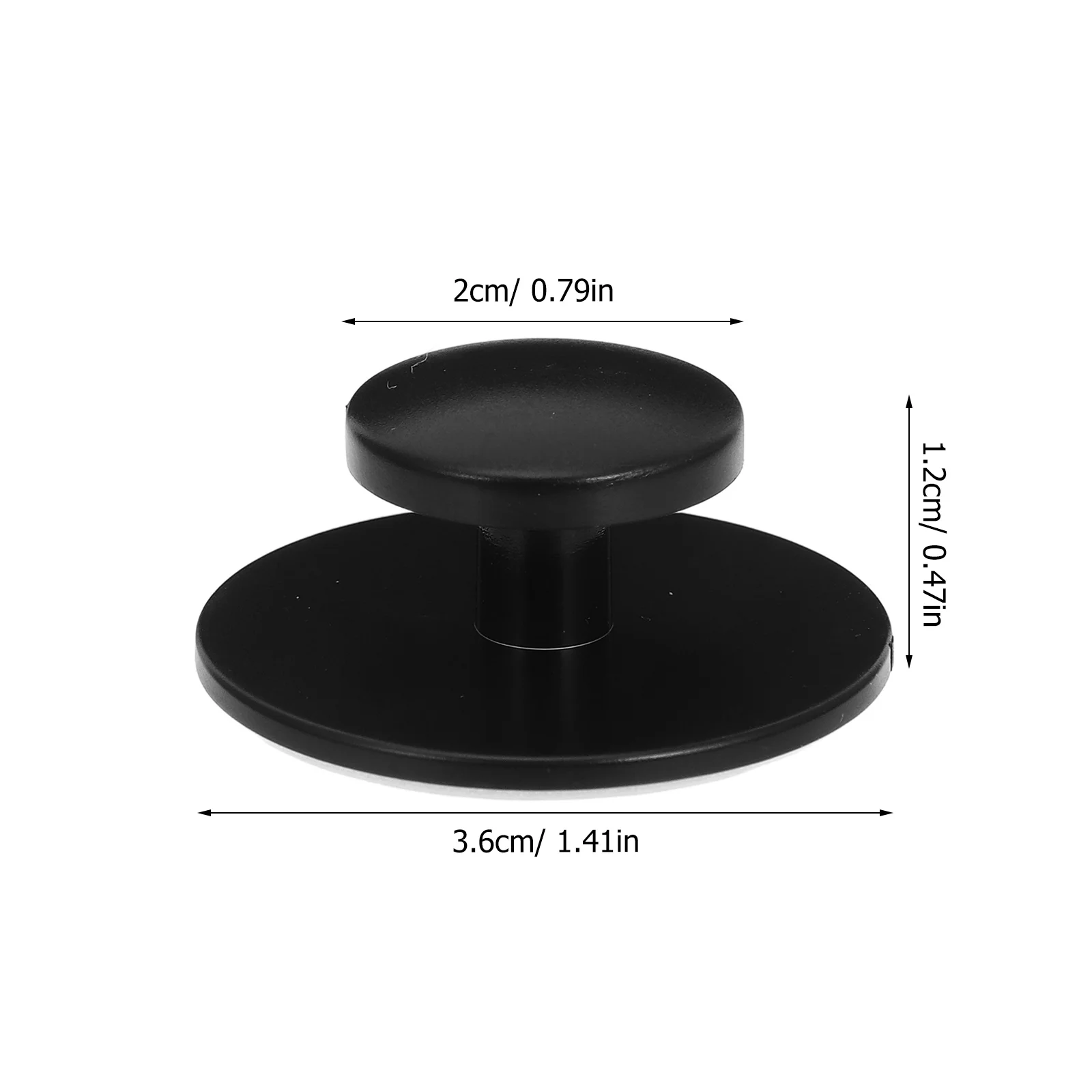 10Pcs Self-Adhesive Cabinet Handles Round Modern Furniture Door Pulls No Drilling Easy Installation Stylish Home Decor