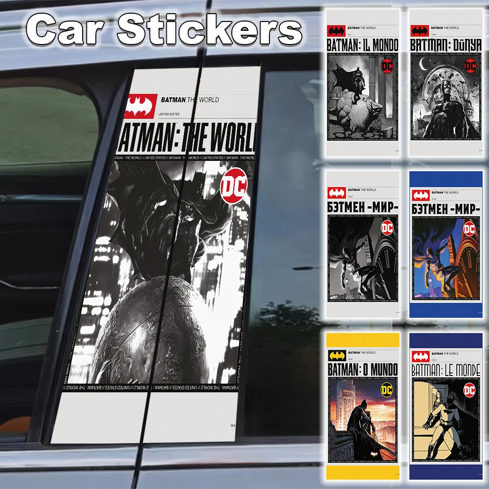 

DC Batman Car B Pillar Sticker Decal Waterproof Self-adhesive Poster Peel Stick Scratch Resistant Anime Accessorie Gift Catwoman