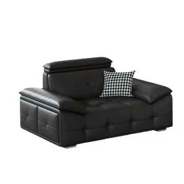 The first layer of leather sofa living room is light and luxurious