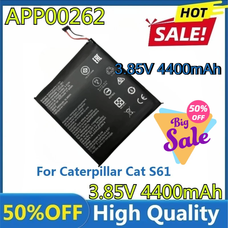 

Новый высококачественный аккумулятор 4400/4530 мАч для Caterpillar Cat S61, аккумуляторы для мобильных телефонов, новый аккумулятор APP00262 + инструмент