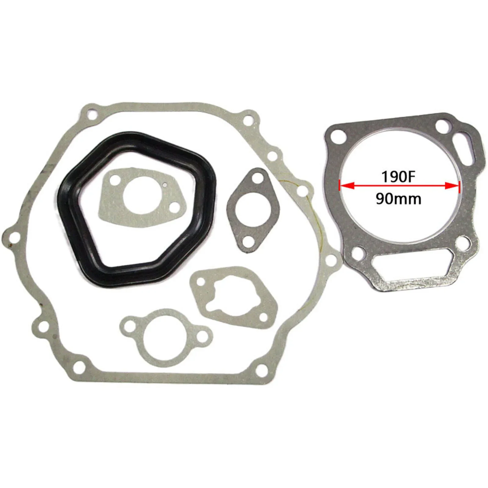 Complete Engine Gasket Set for GX390 GX420 188F 190F 5KW 8KW 4 Petrol Engine Cylinder Head Valve Muffler Seal Repair Kit