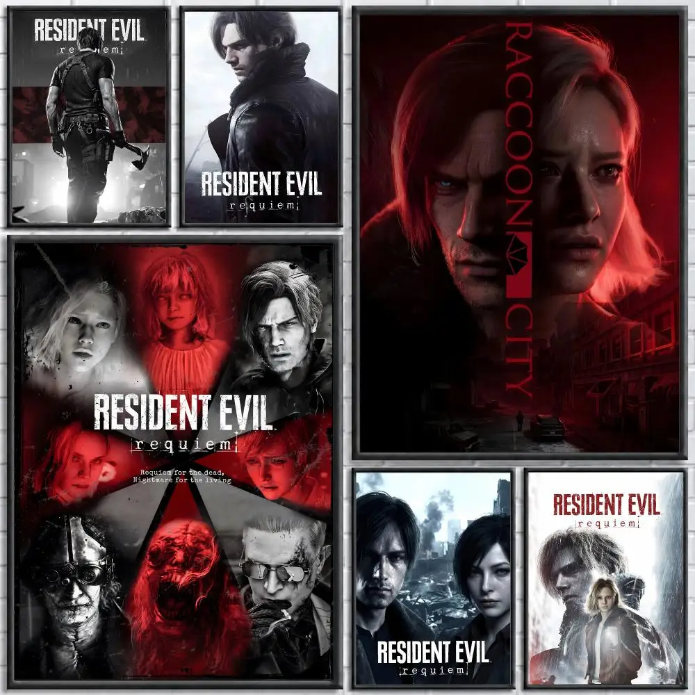 Game Resident Evil Requiem   Print Wall Art Pictures Canvas Painting Living Room Bedroom Home Decor Poster