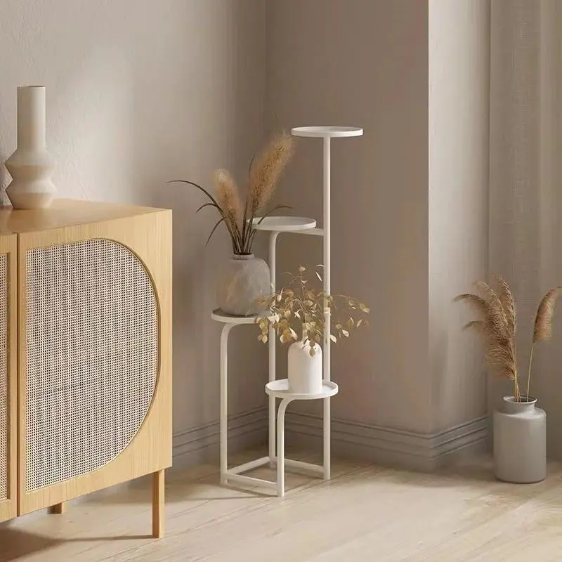 Nordic wrought iron flower rack living room floor-to-ceiling balcony multi-layer frame flower rack very simple modern creative