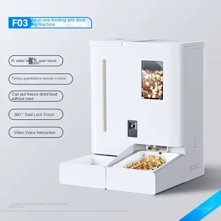 

Pet Intelligent Cat Dog Smart Automatic Feeder With Camera Pet Wifi All-In-One Feeding And Drinking Machine