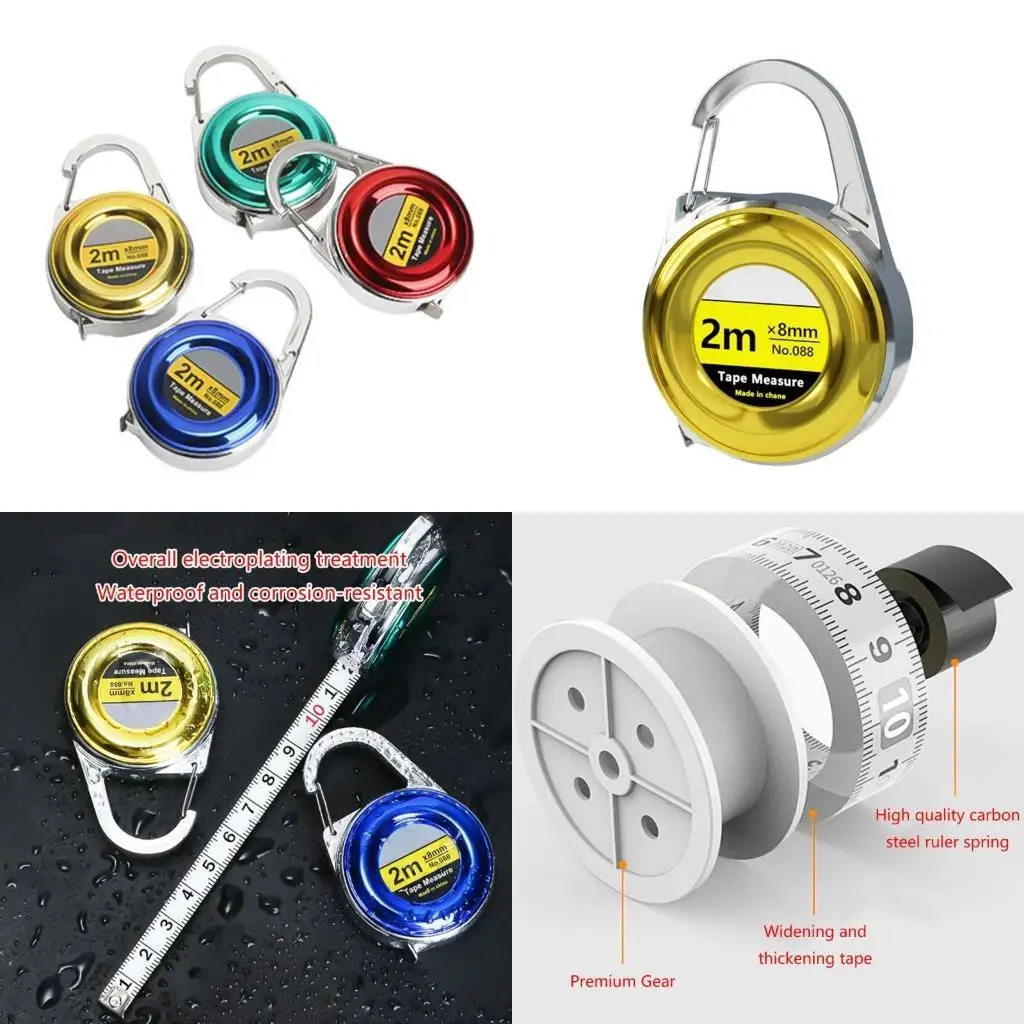 

R9UF 2Meter/79Inch Tape Measure Retractable Body Measurement Tape Measuring Ruler