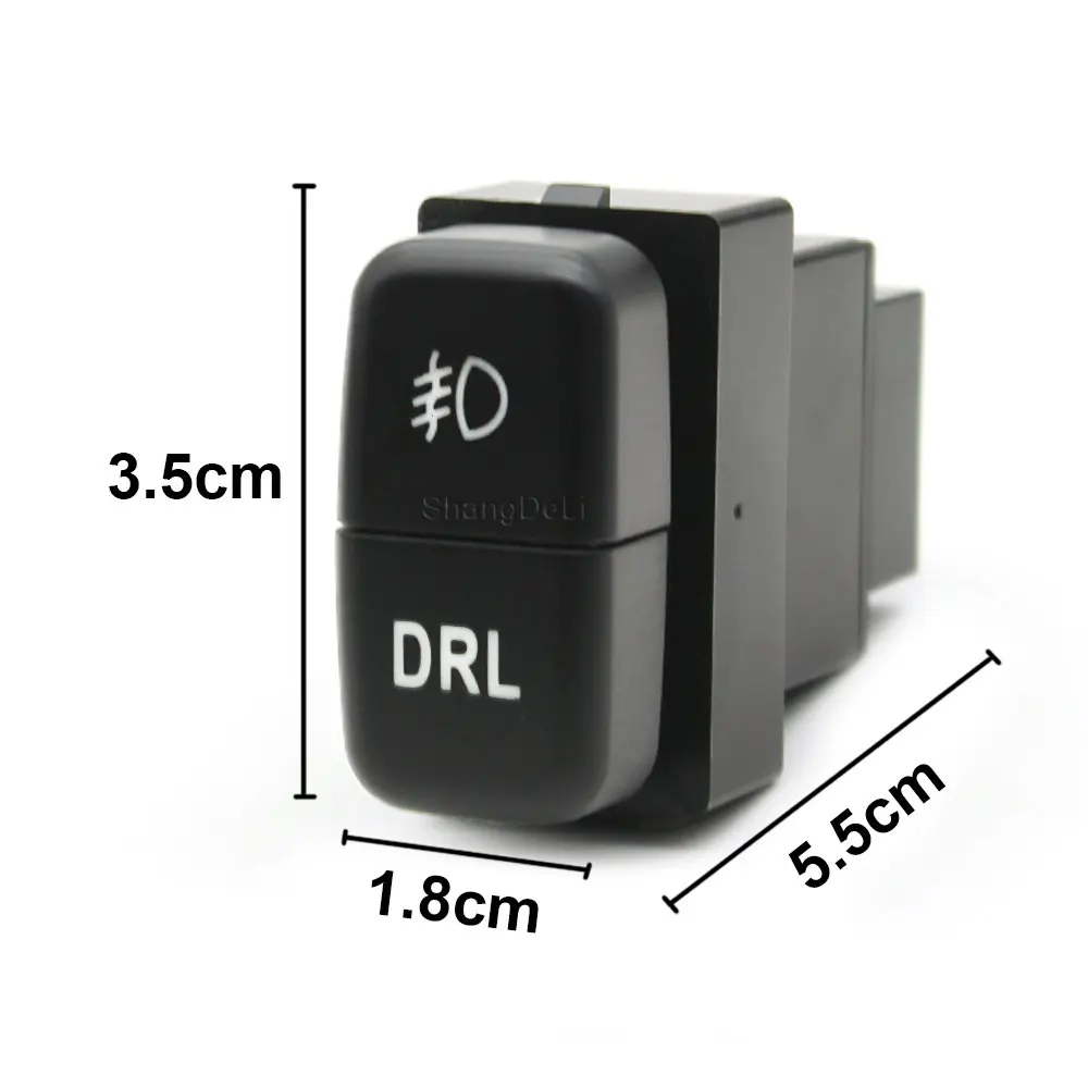 1pc Car Dual Key Switch LED Fog Lights Fan Spotlight Headlight
