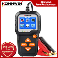 KONNWEI KW650 Car Motorcycle Battery Tester 12V 6V  Battery System Analyzer 2000CCA Charging Cranking Test Tools for the Car