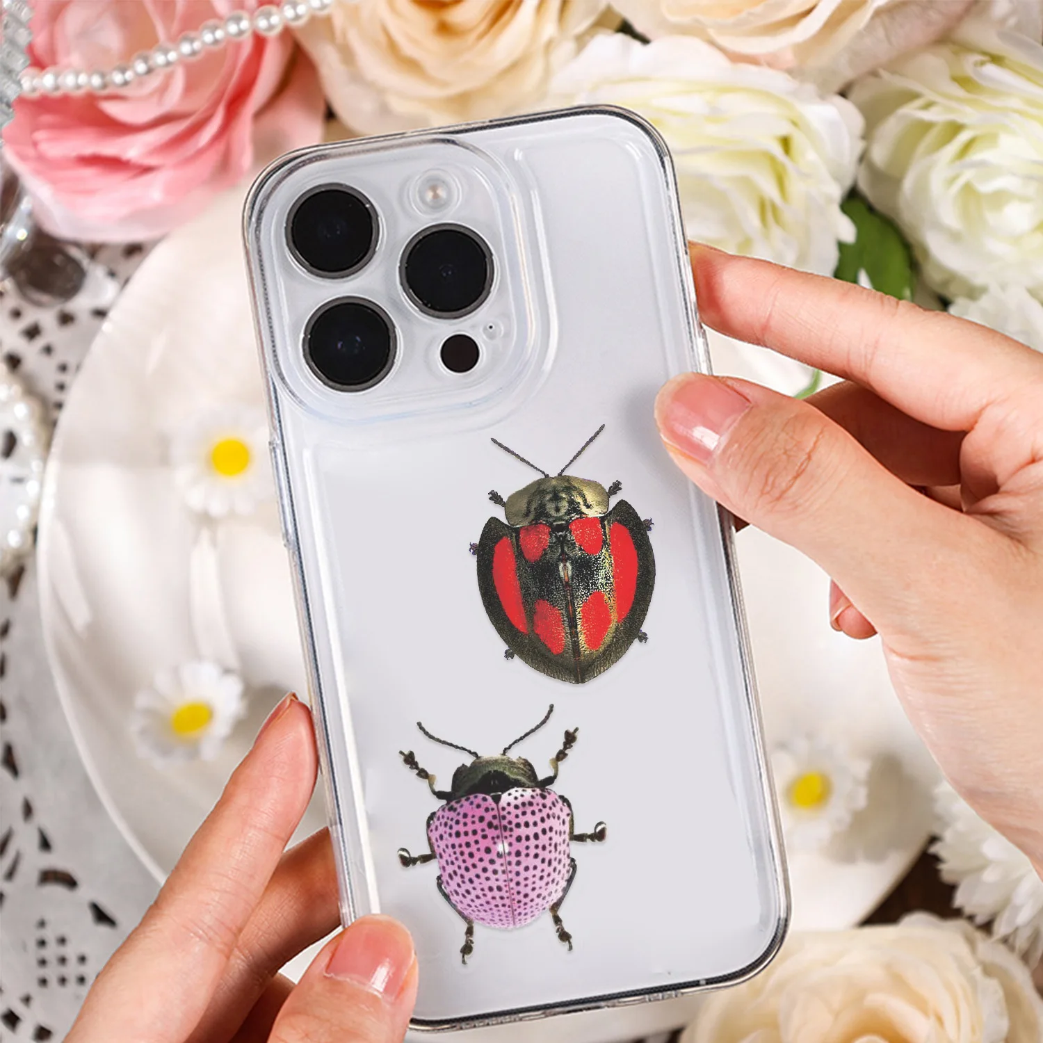 50Pcs Cartoon Insect Sticker Pack For Teenage Kids Students, Phone Laptop Guitar Notebook Diary Album Luggage Waterproof Sticker