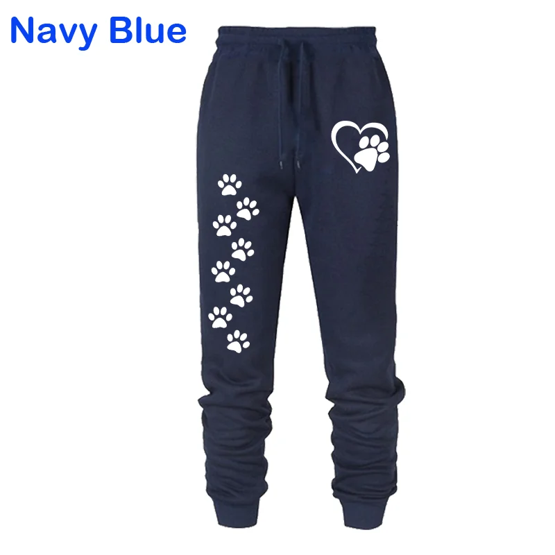 Women Cat Paw Printed Sweatpants High Quality Long Pants Jogger Trousers Outdoor Casual Fitness Jogging Pants