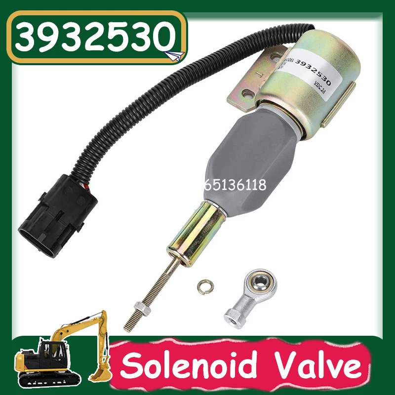 

3932530 3932529 R220-5 210-3 Flameout Solenoid Valve Fuel Stop Valve Excavator Parts