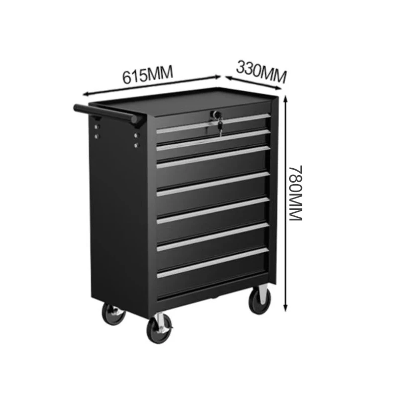 5/7drawer multifunctional tool cart, car maintenance mobile tool cabinet, handcart, repair workshop parts cabinet, iron storage