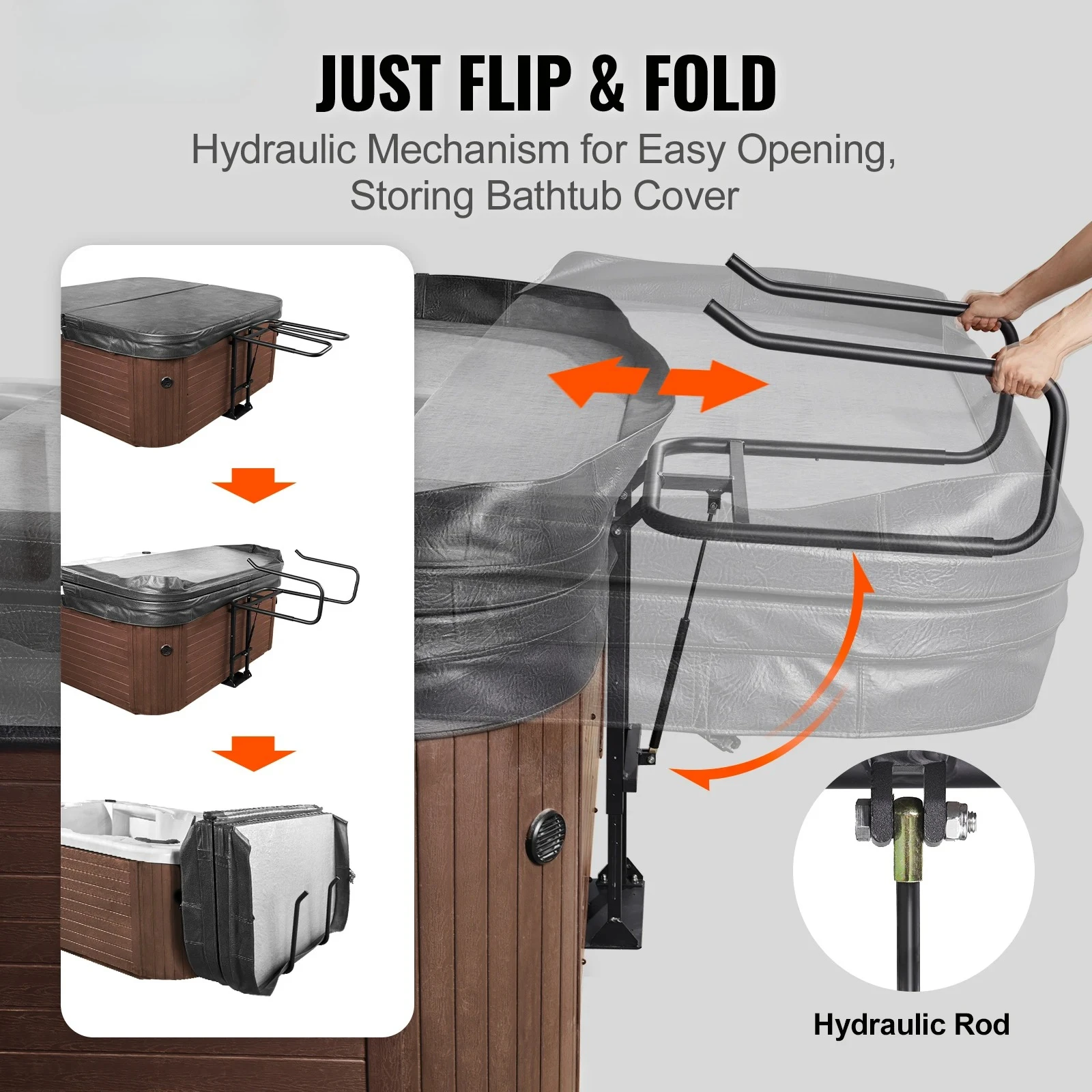 Hot Tub Cover Lift Spa Cover Lift, Hydraulic Height 33.1
