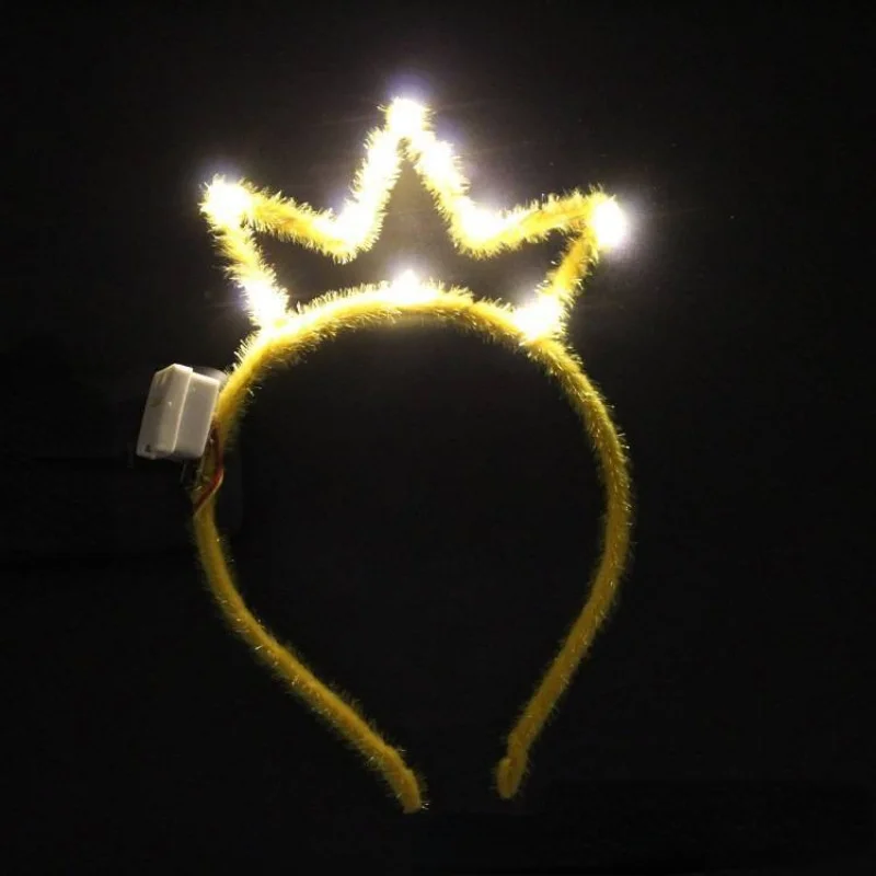 10pcs  Children Adult Girl LED Lights Glow Crown Headband Costume Birthday Wedding Decoration    Christmas