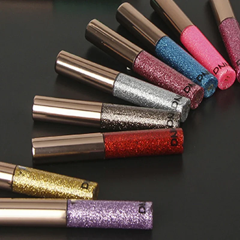 14 Colors Waterproof  Diamond Glitter Liquid Eyeliner Shiny Eyeshadow Long Lasting Quick Dry Eye Liner Cosmetics Makeup Tools