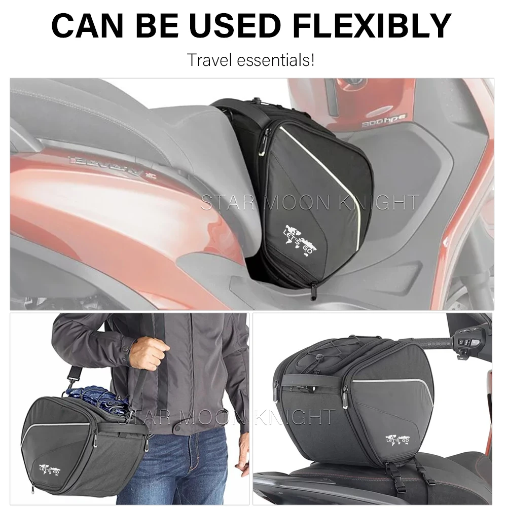 Scooter Tunnel Bag For ADV 350 Forza 350 300 XMAX 300 250 125 NMAX155 Waterproof Fuel Tank Bag Under Saddle Seat Tool Bag - Image 6