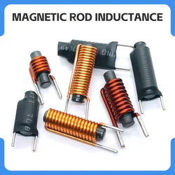 6*15mm 0.5/0.9/2.1/2.4/4/4.7/5/10/15/14/12/47/100UH Rod Magnet Bar Filter Inductor R Bar Core Coils Vertical