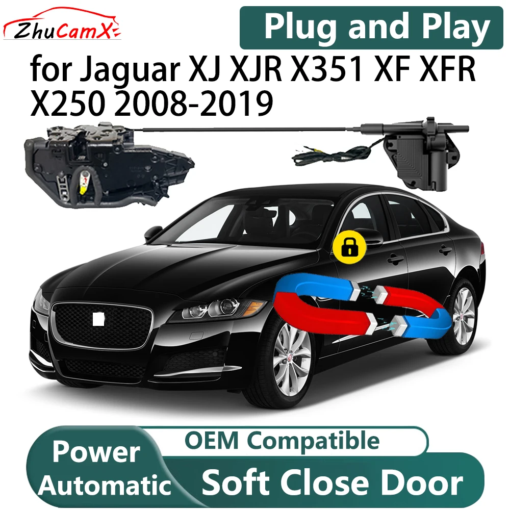 

ZhuCamX for Jaguar XJ XJR X351 XF XFR X250 2008-2019 Automatic Electric Soft Close Door Closer Power Comfort Closing System