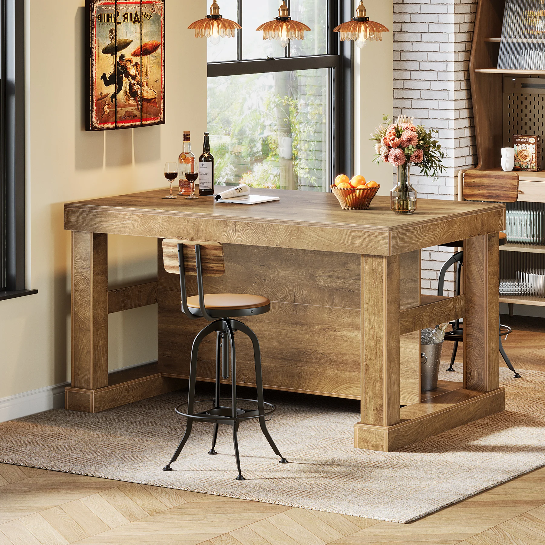 # Modern Luxury MDF Wood Display Wine Bar Rack Cabinet Customized Luxury Bar Cabinet Table With Storage Feature
