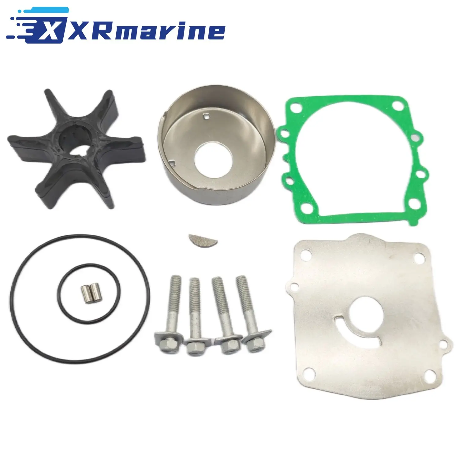 

6N6-W0078-01 Water Pump Impeller Kit for Yamaha 2-Stroke 115 130 HP Outboard Motor 6N6-W0078-00 6N6-W0078 6E5-44352-01