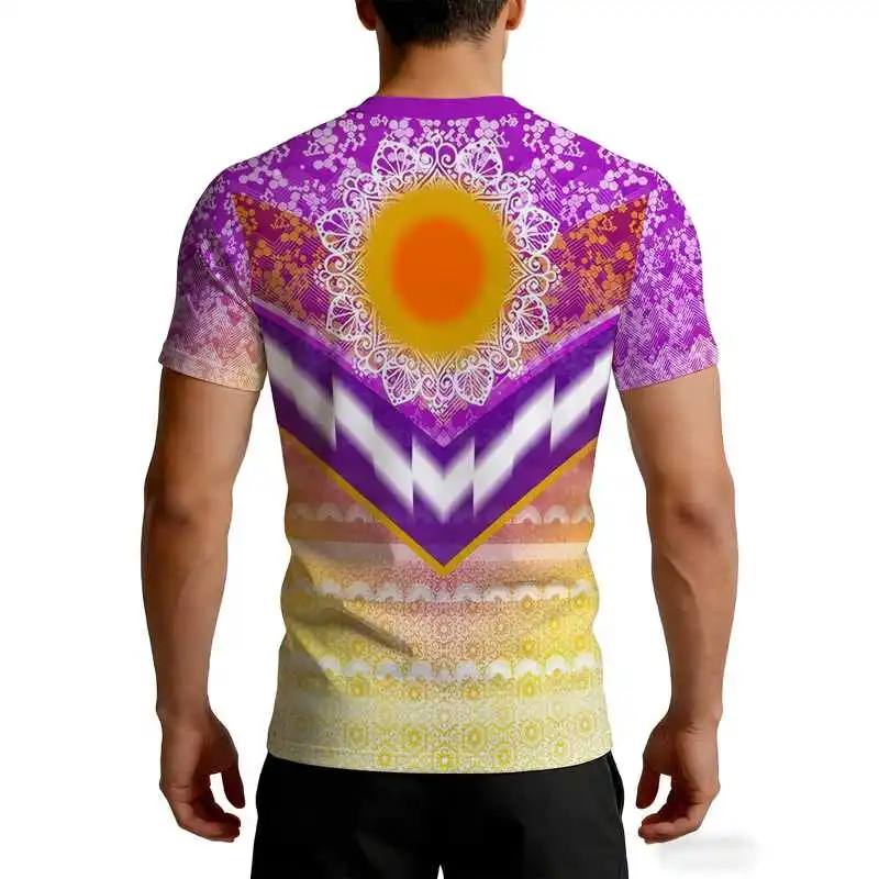 Men's quick-dry fitness short sleeve shirt High-elasticity slim-fit breathable muscle-shaping compression sports shirt