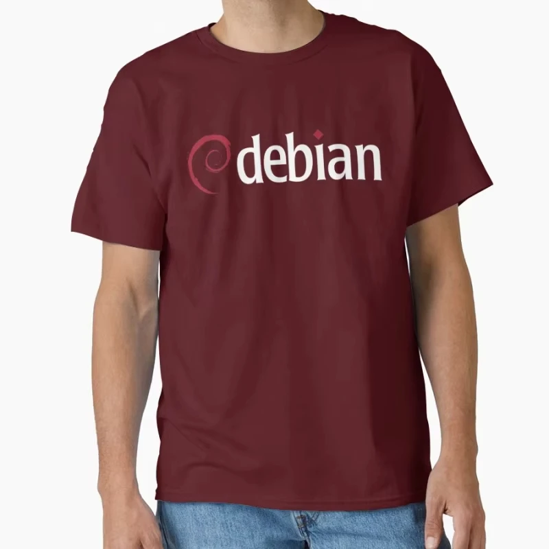 تي شيرت Dark Debian Linux Sys Admin Engineer Humor Gift لمبرمج برنامج المطور مقاس كبير تي شيرت كبير الحجم