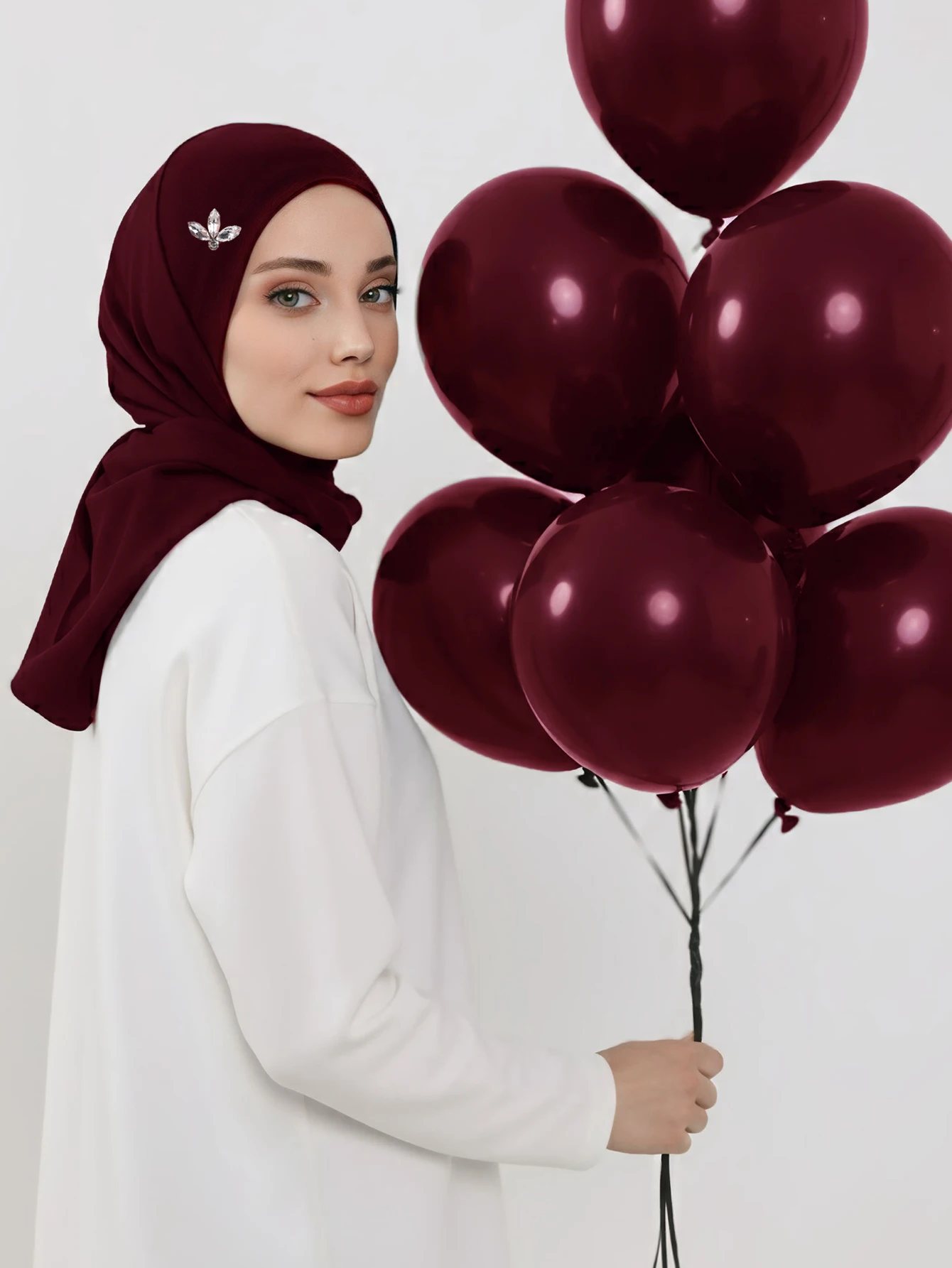 

New Crystal Solid Chiffon Headscarf Fashion Women Hijab Scarf Muslim Shawl Islamic Hijabs Arab Wrap Head Scarves