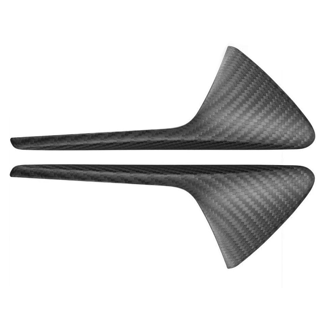 for Tesla Model 3 S X Autopilot 2.0-3.0 Real Carbon Fiber Car Camera Trim Cover Fits Side Markers Turn Signal (Matt)