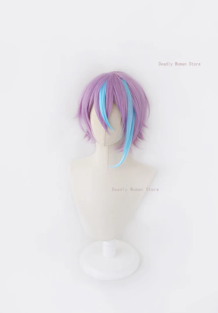 Kamishiro Rui Peruca Cosplay, Project Sekai, Palco Colorido, Perucas de Rede Rosa, Resistente Ao Calor, Perucas Sintéticas