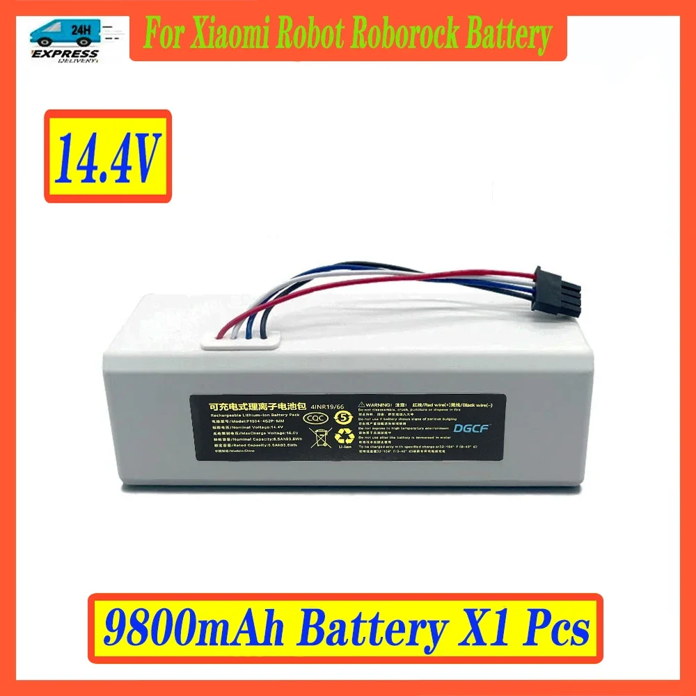 14.4V 12800Mah P1904-4S1P-MM Battery For Xiaomi Mijia 1C STYTJ01ZHM Robot Vacuum Mop Cleaner Accessories Parts original