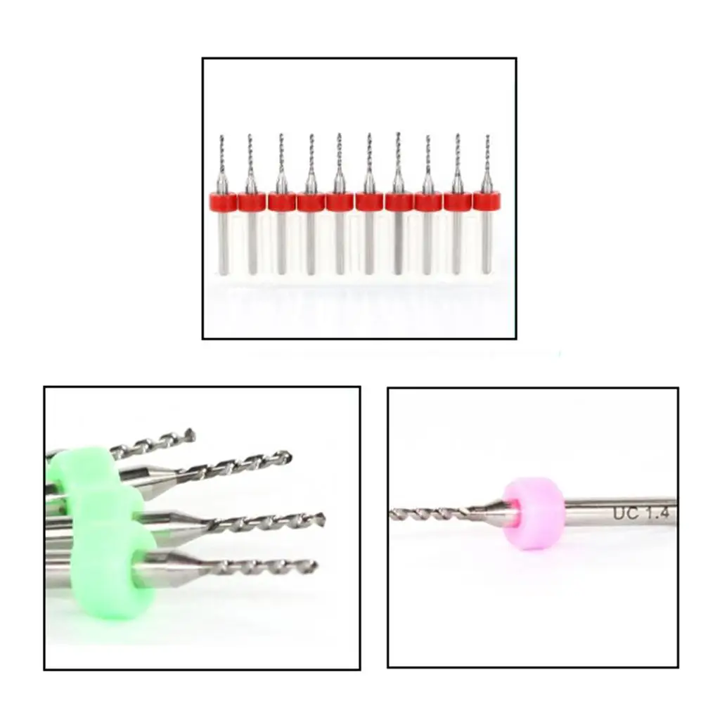 Durable Alloy End Mill PCB High Strength Rotary Tool Set for Electronic Circuit Board CNC Machining