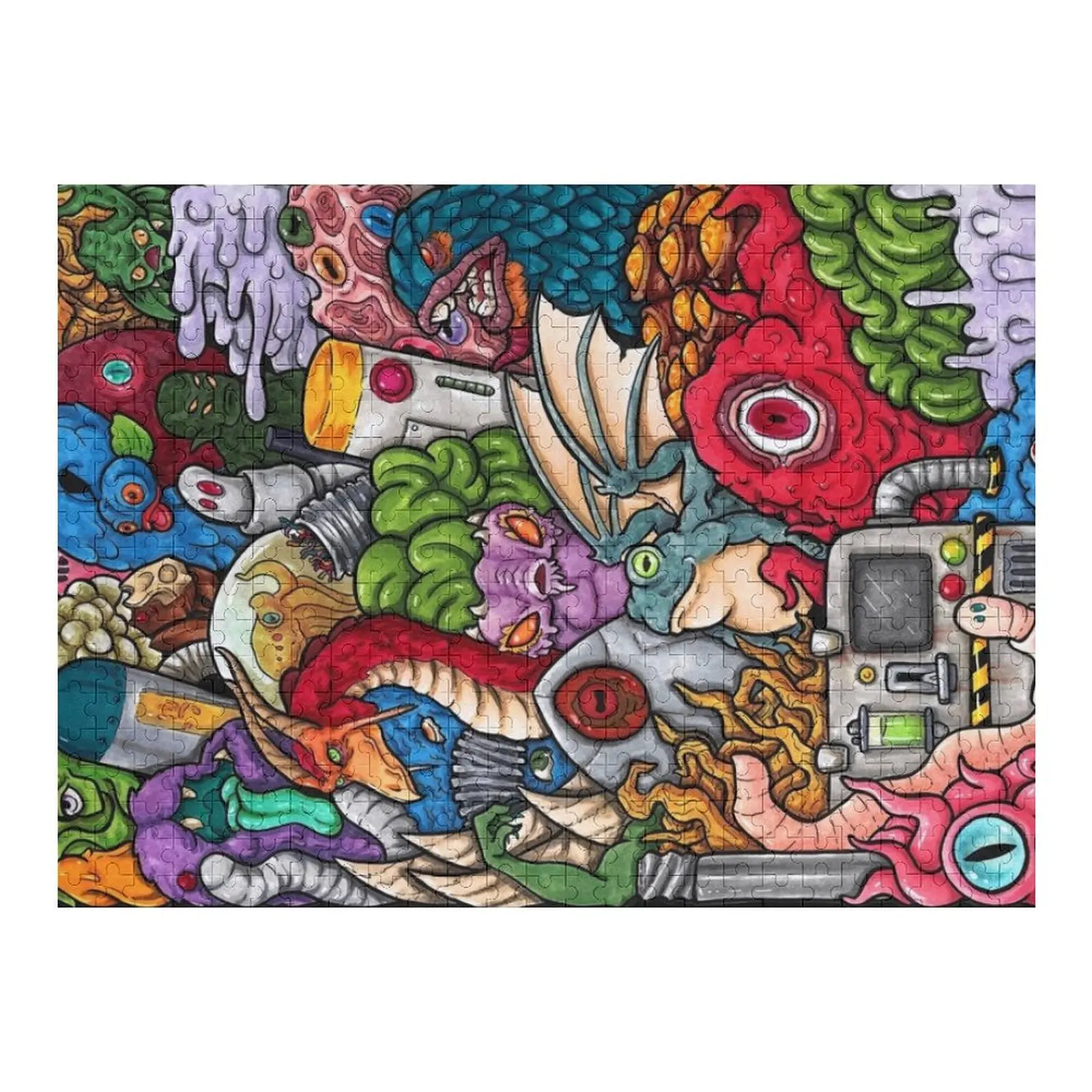 ศิลปะการวาดเส้น - จิ๊กซอว์ปริศนาไม้สำหรับผู้ใหญ่ ปรับแต่งได้