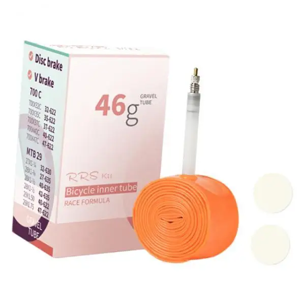 الأنبوب الداخلي للدراجة مع صمام، إصلاح مضاد للثقب، خفيف الوزن، مقاوم للصدمات، إطار احتياطي للدراجة مع رقع الإطارات يحل محل الركوب #1