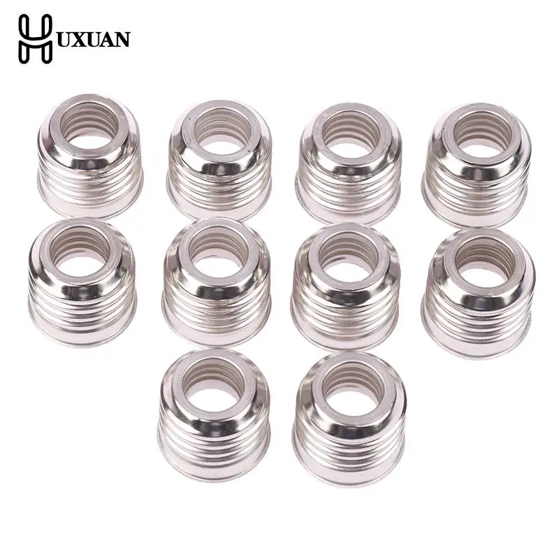 حامل مصباح محول مصباح مصباح ، حلقة حديدية صغيرة ، محول لامفولدر ، E27 إلى E14 ، 10